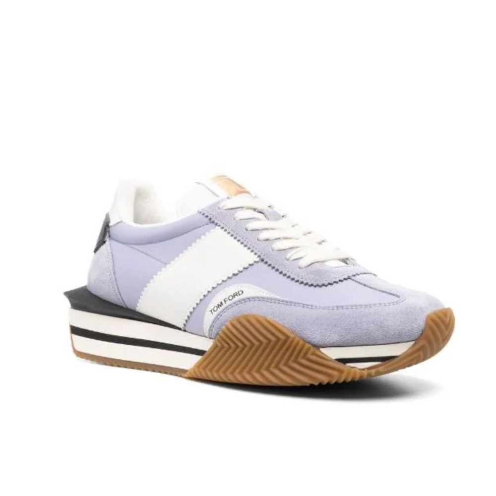 TOM FORD
James panelled sneakers. My husband wore them once. Too snugged.